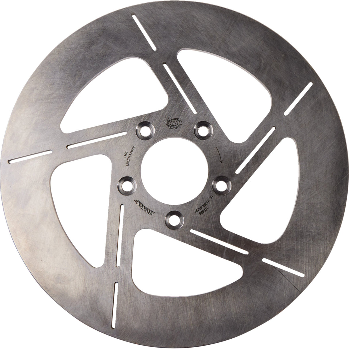 Moto-Master Tulsa Fixed Brake Rotor Front Right Tulsa - 110626-PU For Harley Motorcycles 2000-2007