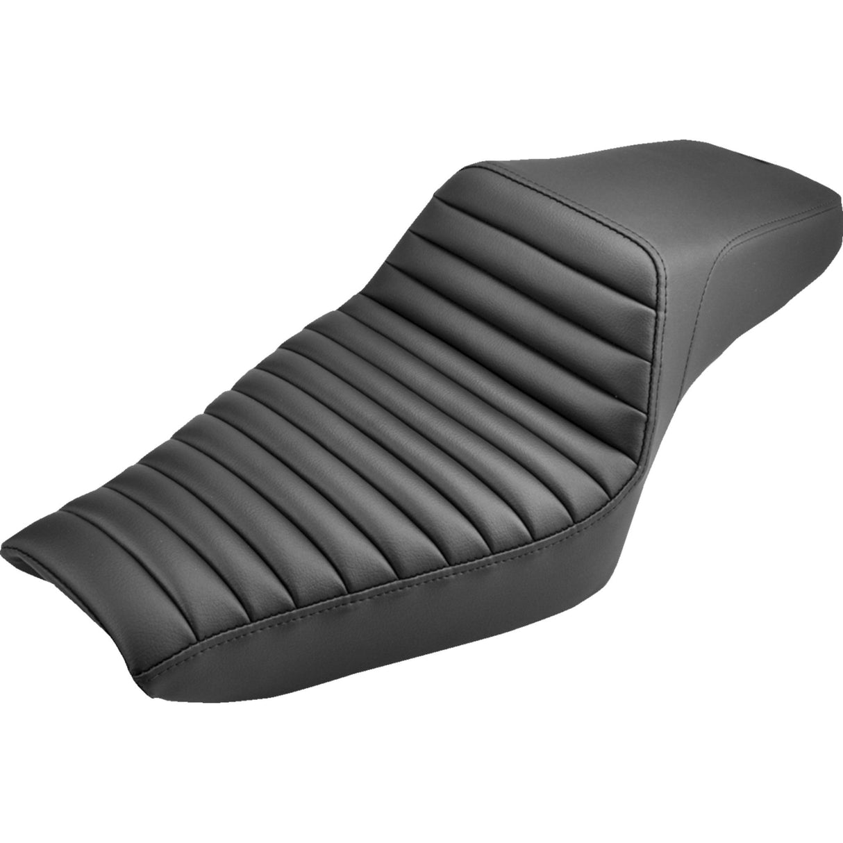 Saddlemen Step-Up Seat — Front Tuck-N-Roll Black - 807-03-171 For Harley Sportster 2004-2020 (4.5G Tank)
