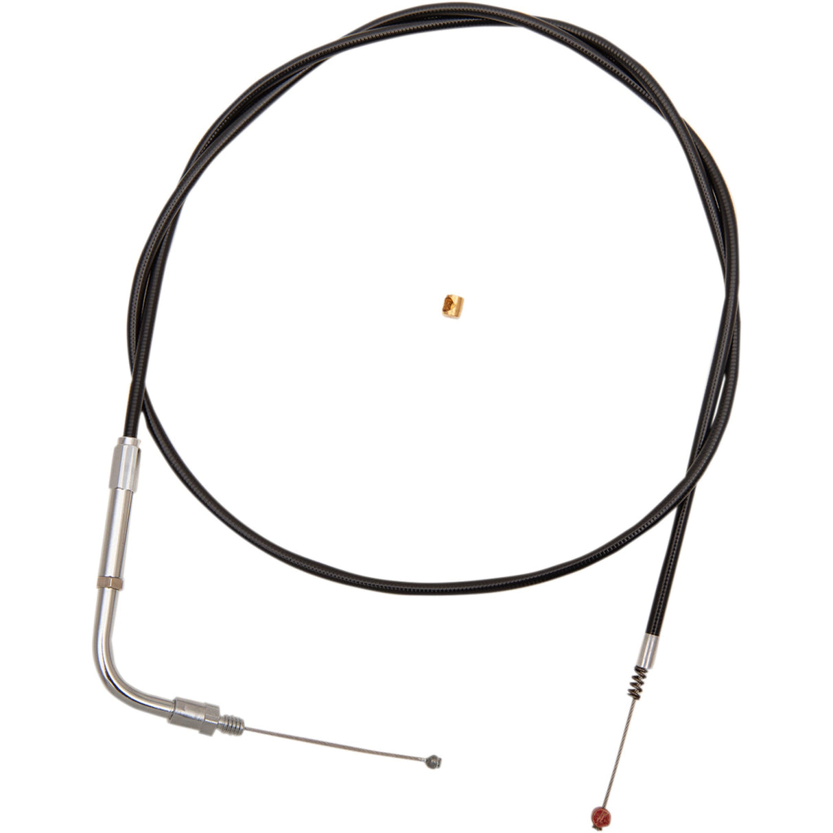 Barnett Black Vinyl Throttle Idle Cable +6" Size 41" Length - 101-30-40002-06 For Harley Softail Springer 1990-1995