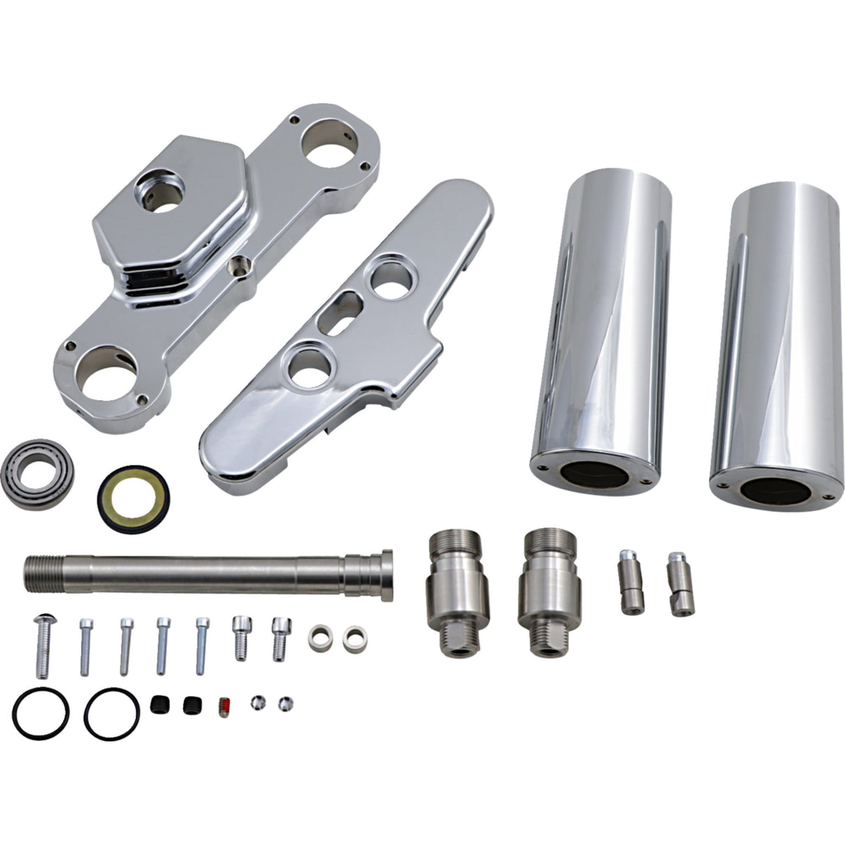 Hawg Halters X23 Bolt-On 6° Triple Tree Kit 26" Wheel Size Chrome - 41FBCR6 For Harley Softail / 15th Anniversary / Screamin' 1986-2017