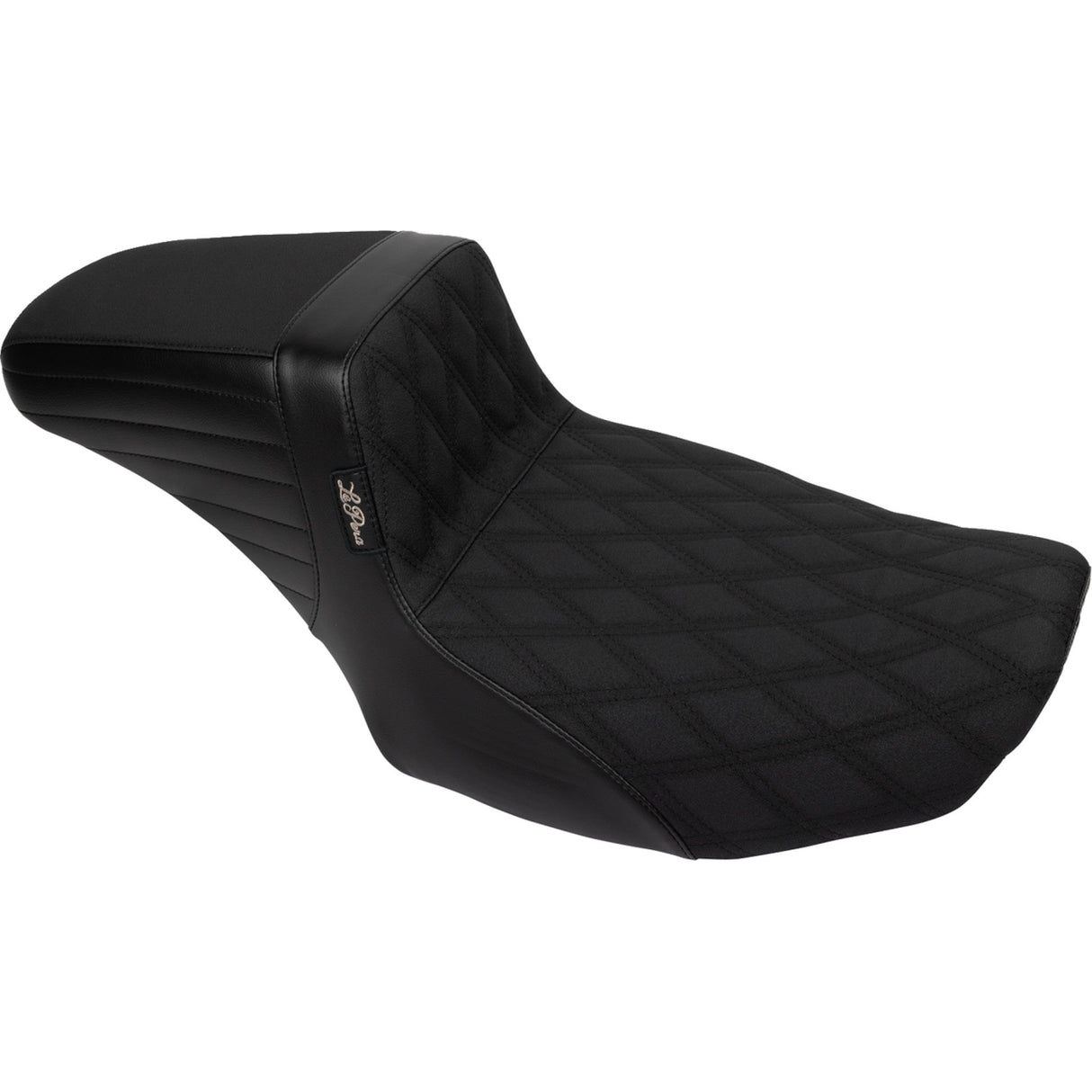 LePera Kickflip Daddy Long Legs Seat Double Diamond With Gripp Tape - LV-597DLDDGP For Harley Touring 2023-2026