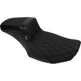 LePera Kickflip Daddy Long Legs Seat Double Diamond With Gripp Tape - LV-597DLDDGP For Harley Touring 2023-2026