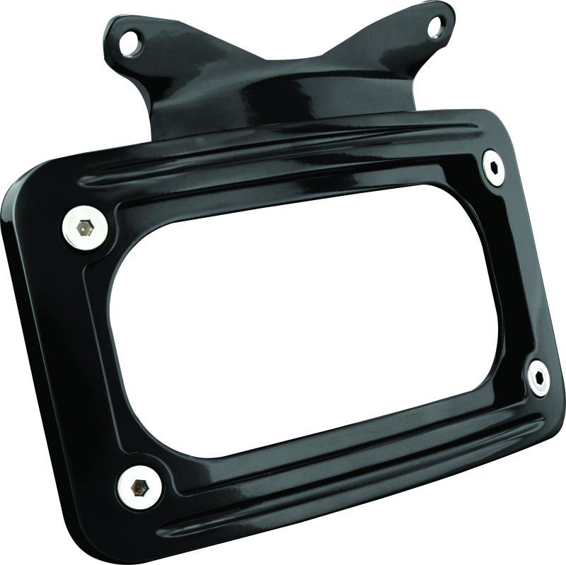 Kuryakyn 3147 Curved License Plate Mount Black