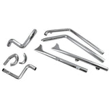 Bassani Xhaust Fishtail Duals 2-Into-2 Exhaust System - 1S26E-30 For Harley Softail 1989-2017