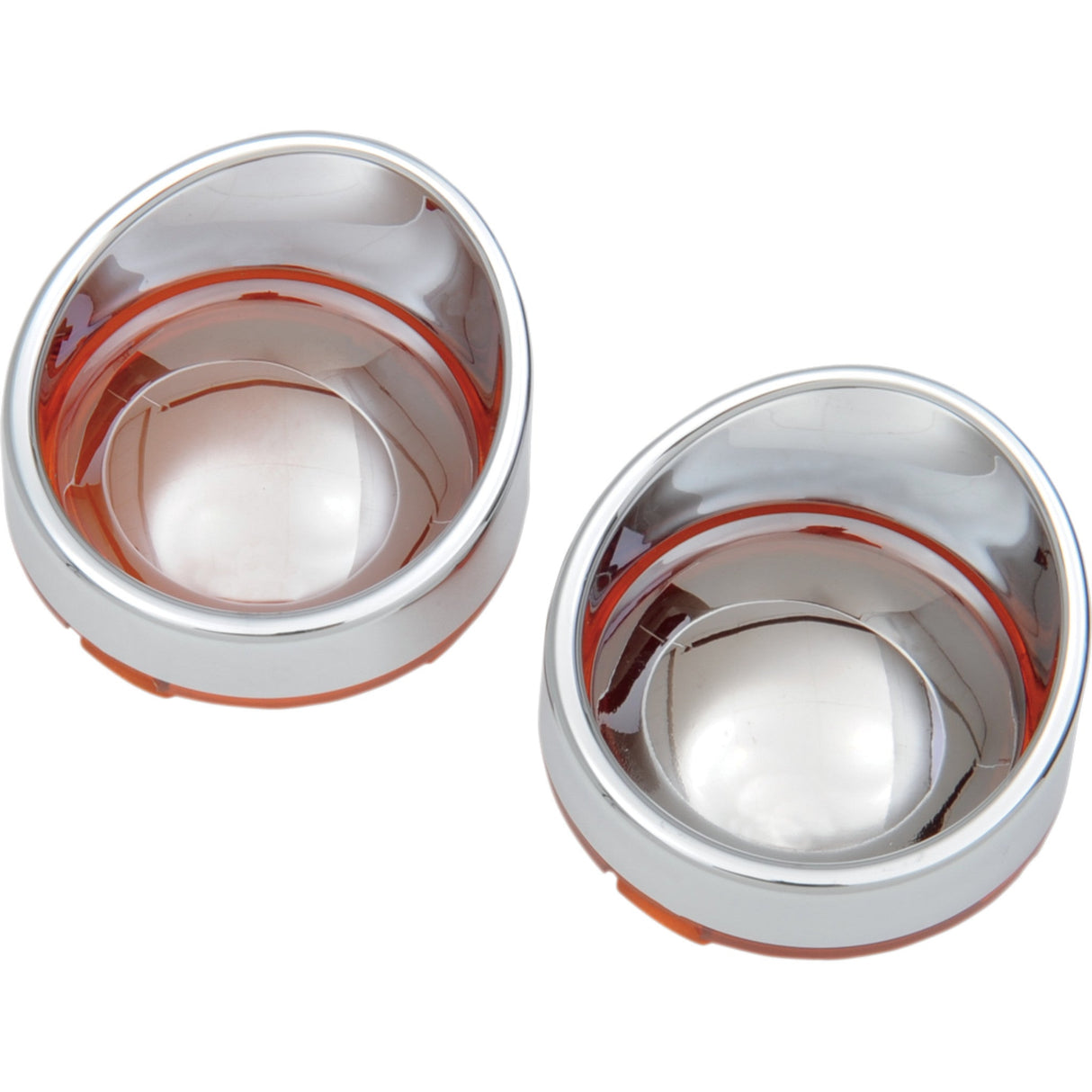 DRAG SPECIALTIES Visor-Style Bezel and Lens for Deuce-Style Turn Signals Bezel/Lenses