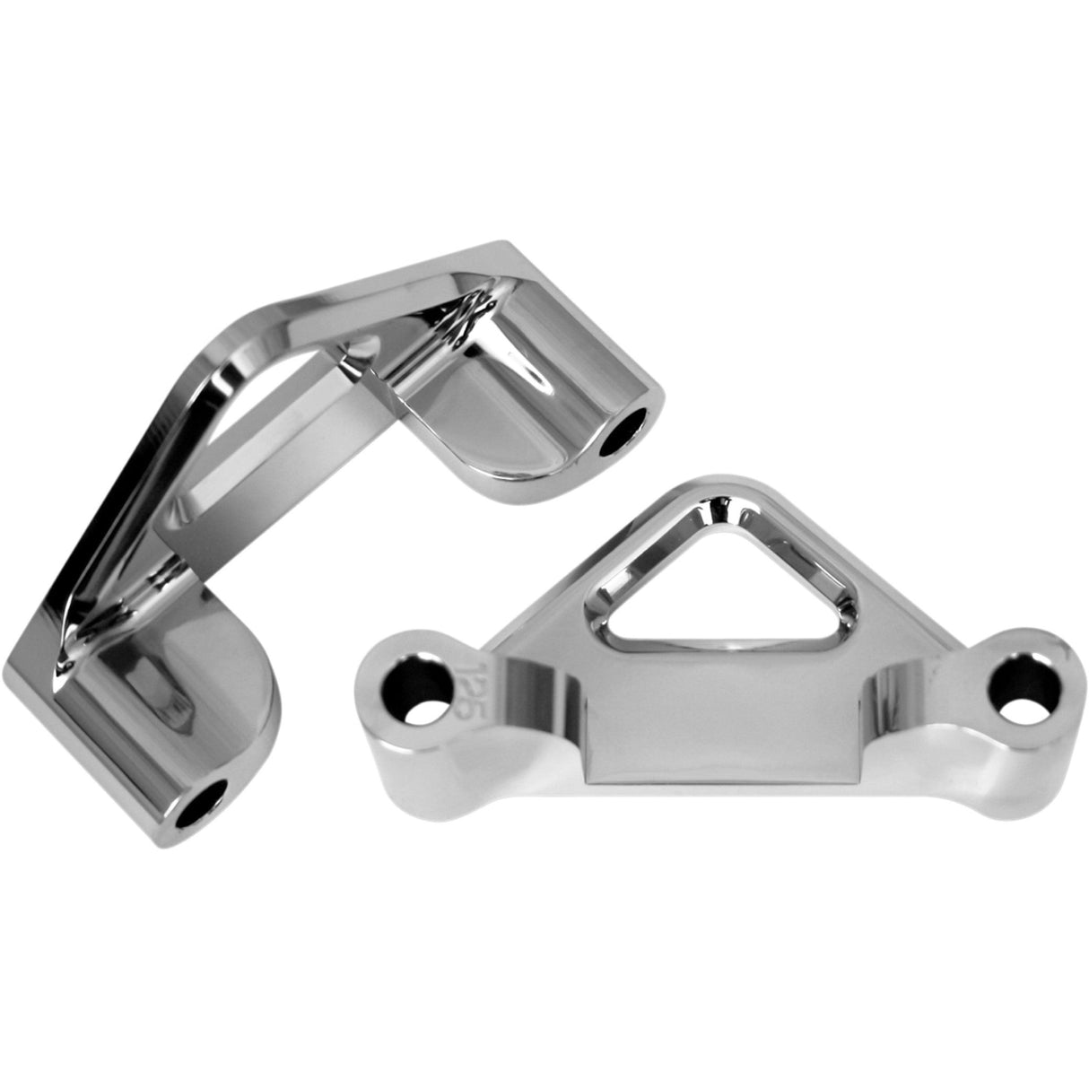 ACCUTRONIX 1410-0061 TFS41-EMF125C Fender Spacers for Hot/Bagger Legs Hot Legs/Bagger Legs Fender Spacers - Chrome - 1.25" Spacer - For 5-1/2" Width Fender