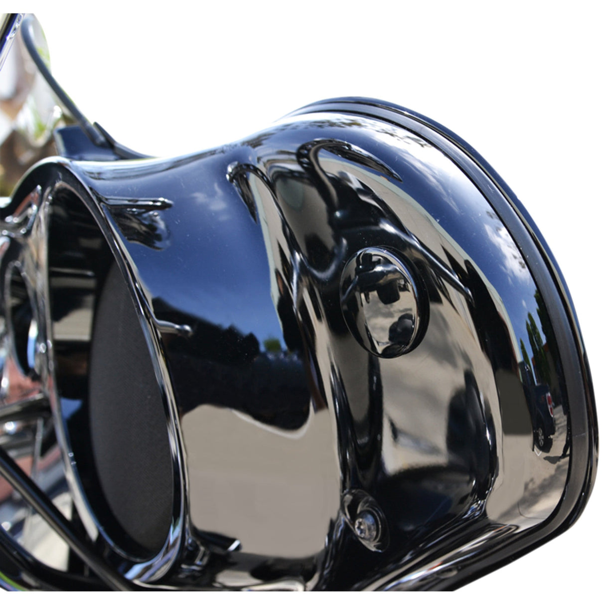 LA Choppers Fairing Mirror Hole Plugs Black - LA-9001-00B For Harley Motorcycles 1996-2022