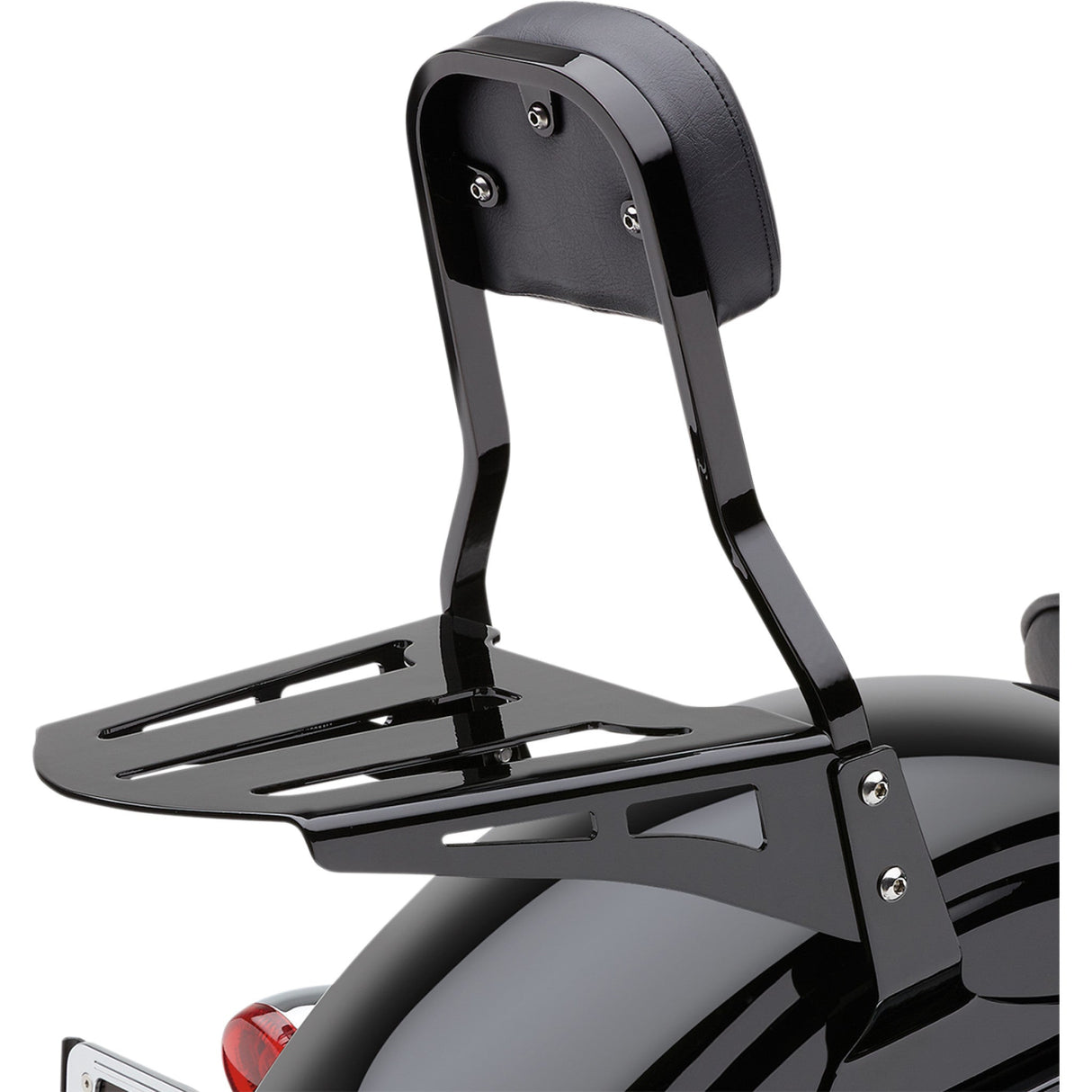 COBRA 1503-0078 02-3600B Luggage Rack for Cobra Sissy Bar - Black - Formed