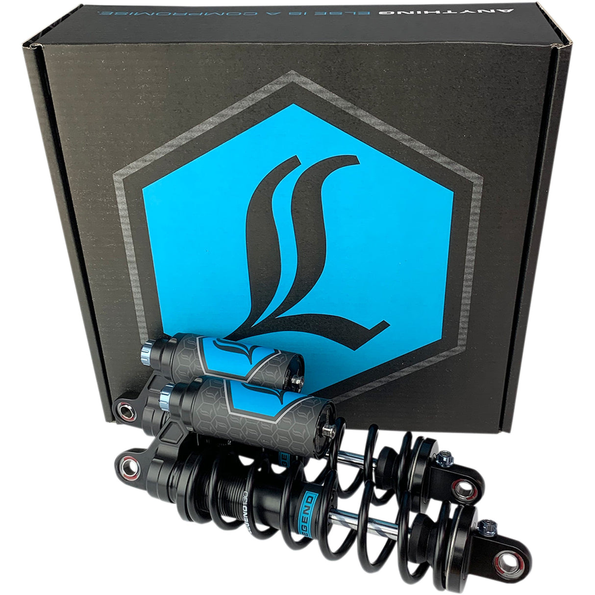 LEGEND SUSPENSION 1310-1895 Legend REVO ARC Piggyback Coil Suspension for XL Models - REVO ARC Piggyback Shocks - Heavy Duty - Black - 13" - '04+ Sportster