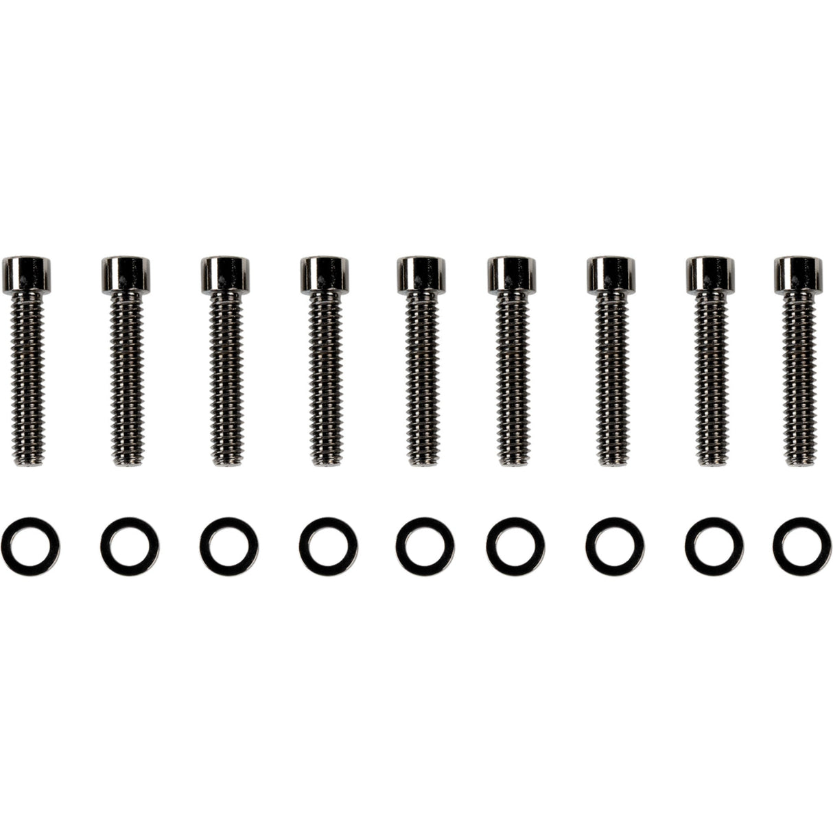 Drag Specialties M-Eight Bolt Kit Cam Cover Smooth Socket-Head Black Chrome M8 For Harley Motorcycles 2017-2021