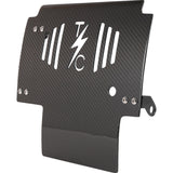 THRASHIN SUPPLY CO. 0506-2529 TSC-3034-1 Carbon Fiber Skid Plate Skid Plate - Carbon Fiber/Gloss - With Black Brackets - FLHX/FLTRX