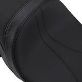 DRAG SPECIALTIES SEATS 0801-1069 Low Profile Touring Seat Low Touring Seat - Solar Reflective - Mild Stitched - Yaffe Tanks - FL '08-'23