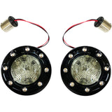 CUSTOM DYNAMICS 2020-1936 PB-BR-RR 56-BS ProBEAM® Bullet Ringz™ 1156 Rear Turn Signals - Black - Smoke Lens