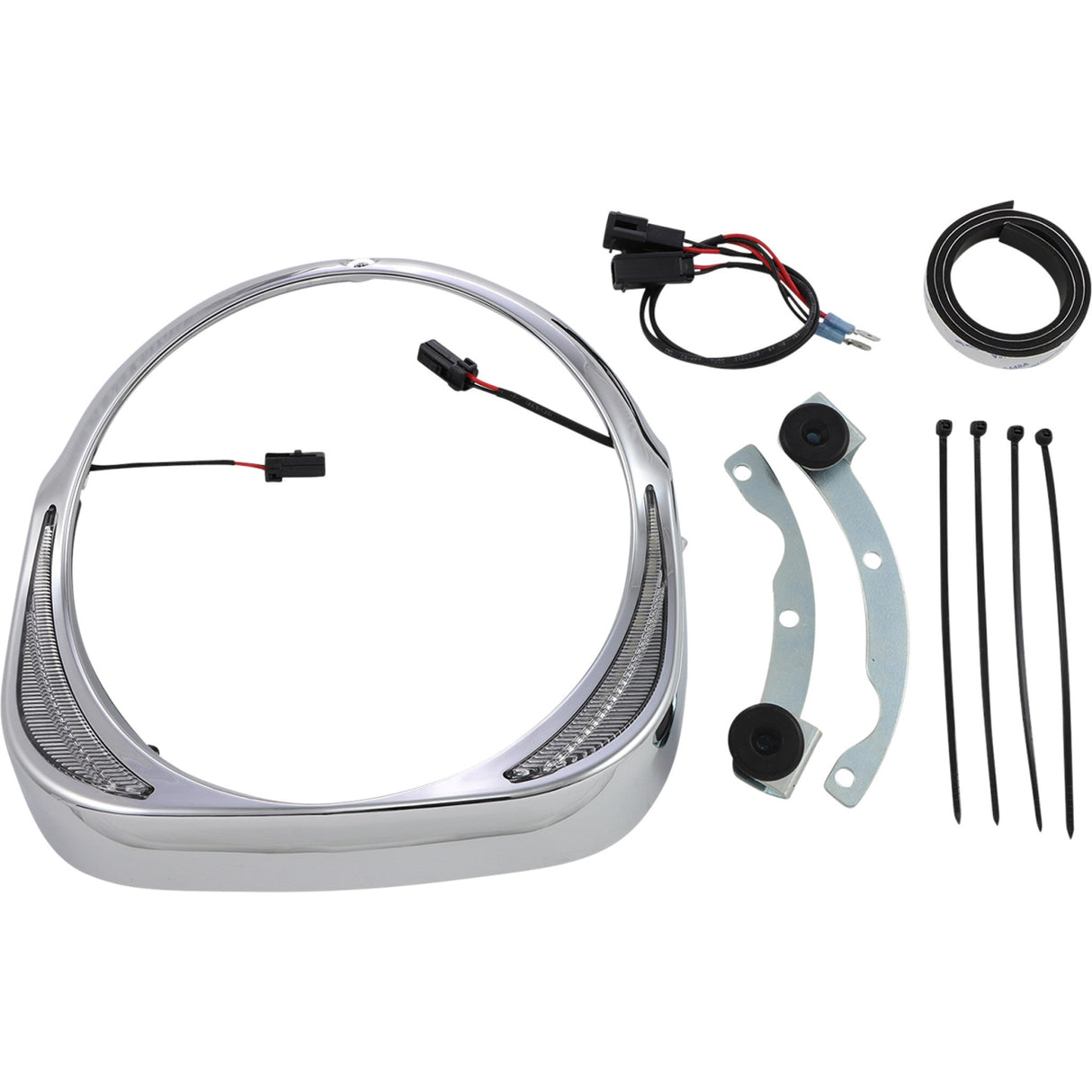 CIRO 2001-1363 45210 Fang® Headlight Bezels - Chrome