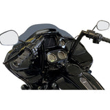 FAT Baggers INC. 1-1/2" EZ Install Flat Top Handlebar 12" Black - 606012-B For Harley Road Glide 2015-2020