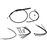 BURLY BRAND 0662-0711 B30-1241 Handlebar Cable and Brake Line Kit for Burly Ape Handlebars - 16" Gorilla Handlebars - Black