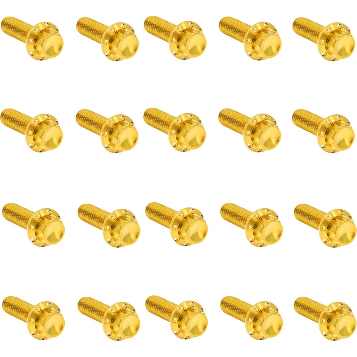ARLEN NESS 2401-1745 300-946 Bolt Kit - Rocker Box - 12-Point - Titanium - Gold
