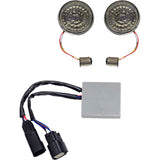 Custom Dynamics Smart LED Bullet Turn Signal Inserts Amber Red - CD-STS-AR-57 For Harley Touring 2014-2025