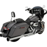 Khrome Werks 2-Into-1-Into-2 Dominator-SR Exhaust System Chrome Without End Caps M8 Touring - 200400A-SR For Harley Touring 2017-2026