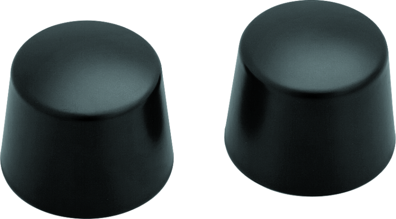 Kuryakyn 1229 Front Axle Nut Caps Satin Black