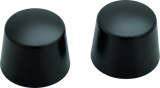 Kuryakyn 1229 Front Axle Nut Caps Satin Black