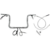 FAT Baggers INC. 1-1/4" EZ Install Round Top Handlebar 12" Chrome - 939012 For Harley Street Glide 2023-2026