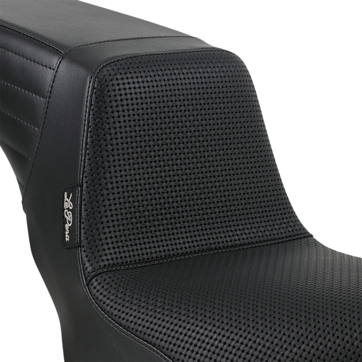 LePera Kickflip Seat — Basketweave Black - LYR-590BW For Harley Softail 2018-2023