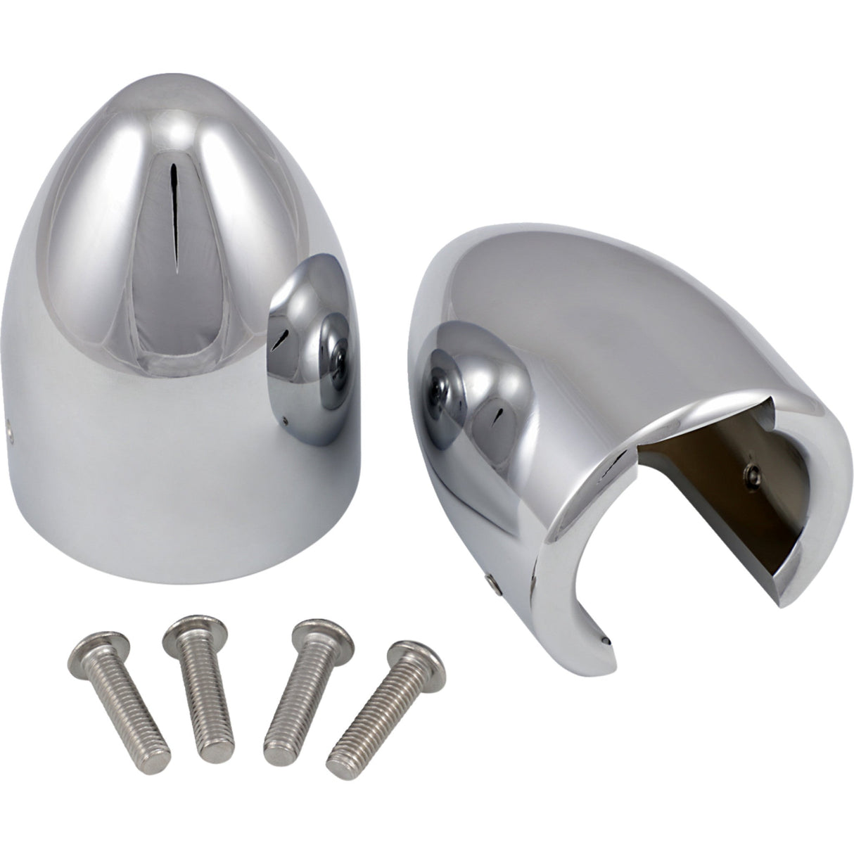 BARON 0412-0162 BA-7800U Fork Bullets Axle Nut Covers Fork Bullets/Axle Nut Covers - Chrome