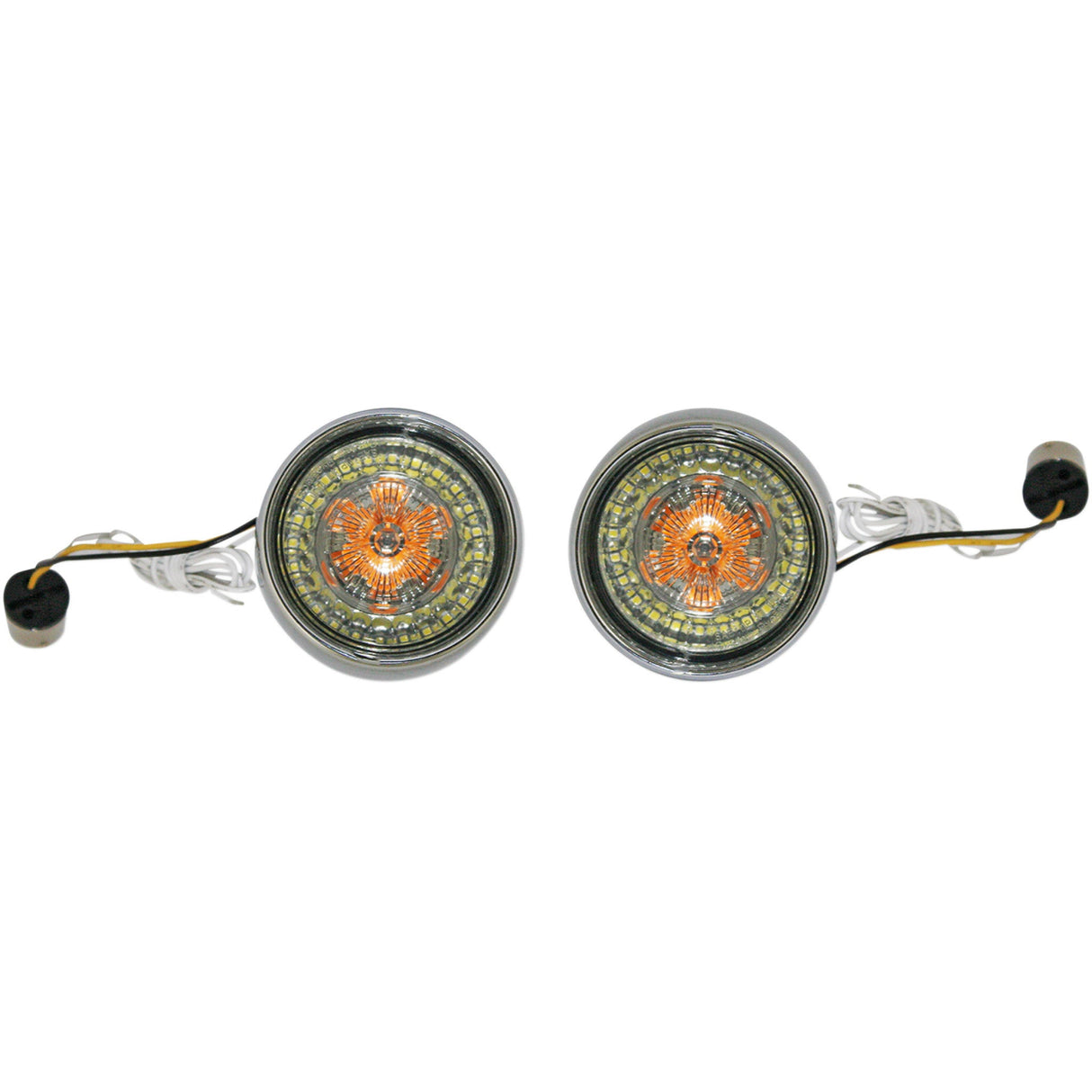 Custom Dynamics Bullet Bezel Turn Signal Assembly - PB-BB-AW-1156CS For Harley Motorcycles 2001-2025