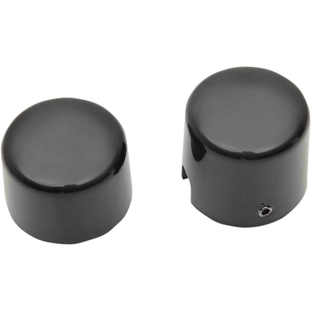 Drag Specialties Axle Caps Black Rear Pair For Harley Softail / Screamin' / 15th Anniversary 2000-2007