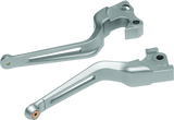 Kuryakyn Dillinger Levers Silver - 6668 For Harley Sportster 2014-2021