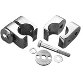DRAG SPECIALTIES DS-720218 Chrome Universal Accessory Mounts Universal Engine Guard Clamps - Chrome - 1"