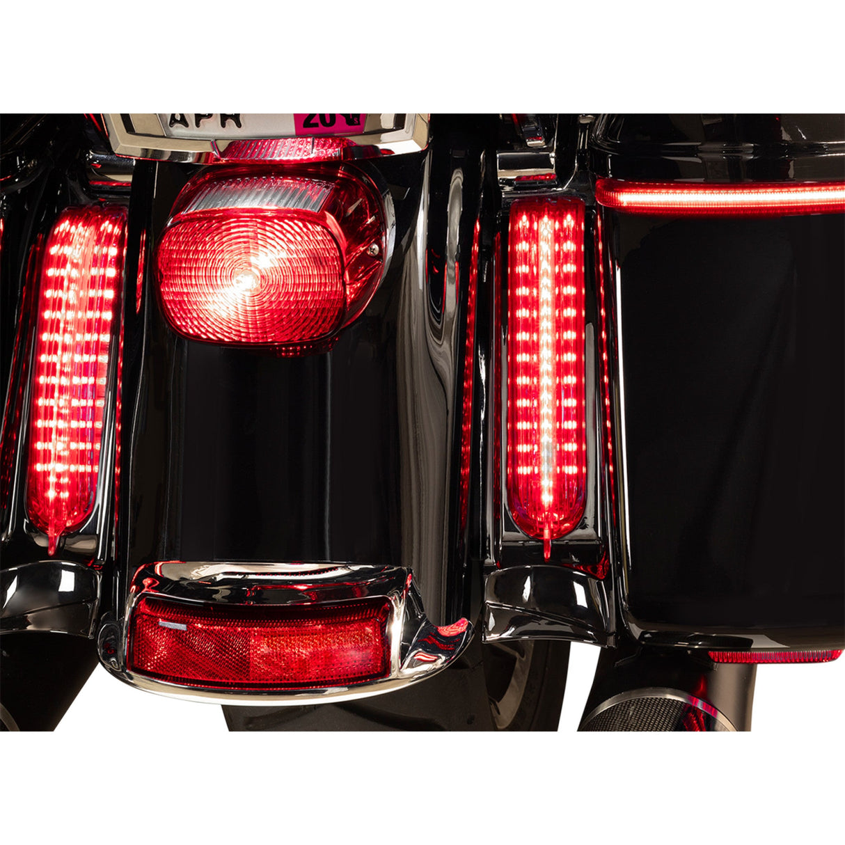 CIRO 2040-2669 40047 Filler Panel Lights - Clear Lens - Red LEDs - Black