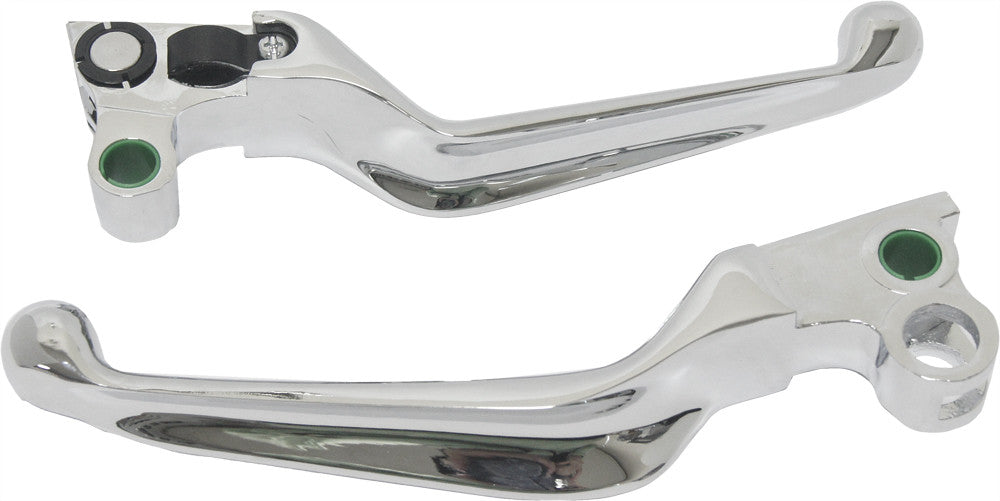 Harddrive Wide Blade Lever SET Chrome - 20-228 For Harley Motorcycles 1982-1995