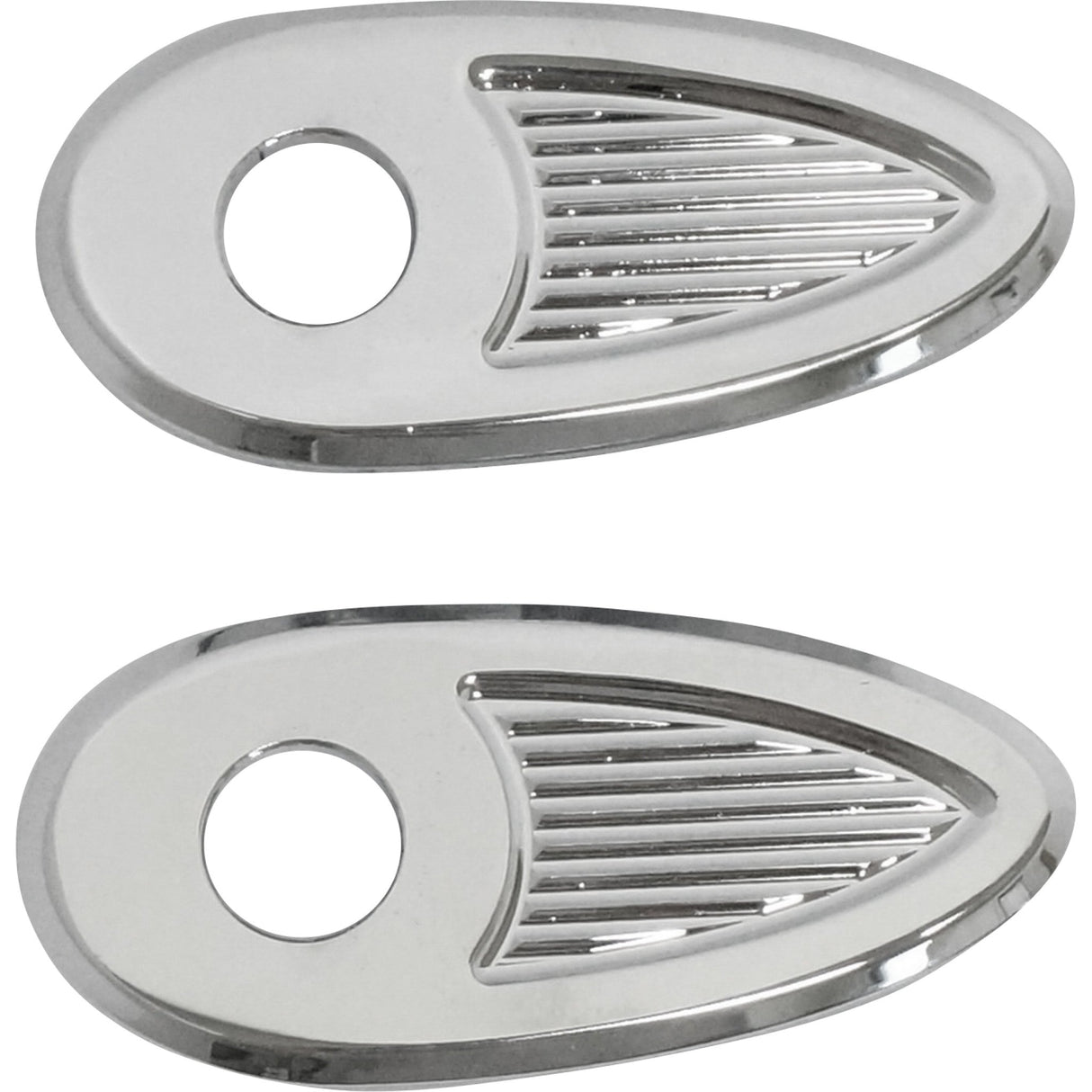 Kodlin USA Fender Struts Rear Turn Signal Adapter Cover Plates Rear Chrome - K68485 For Harley Softail 2018-2024