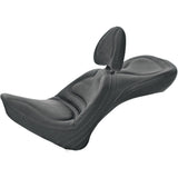 Saddlemen Explorer™ Seat Explorer™ With Backrest Stitched Black FL FX For Harley Softail 2000-2007