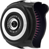 Performance Machine Vintage Air Cleaner - 0206-2142-BM For Harley Motorcycles 2017-2023