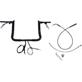 FAT BAGGERS INC. 0601-6853 849012-B 1-1/2" EZ Install Pointed Top Handlebar 12" - black