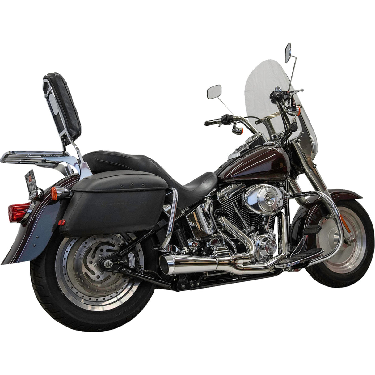 Bassani Xhaust 2-Into-1 Ripper Exhaust System Short Chrome Twin Cam Softails - 1S6C For Harley Softail / Screamin' / 15th Anniversary 1986-2017