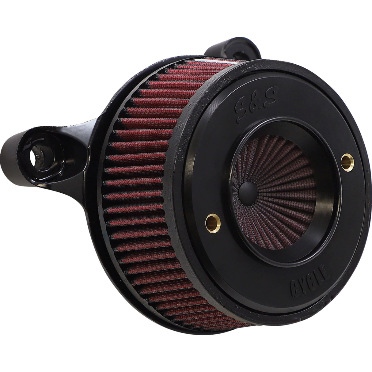 S&S Cycle Air Stinger Stealth Air Cleaner Kit Black Chrome Ring - 170-0716A For Harley Motorcycles 2001-2017