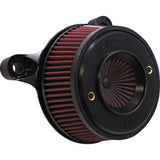 S&S Cycle Air Stinger Stealth Air Cleaner Kit Black Chrome Ring - 170-0716A For Harley Motorcycles 2001-2017
