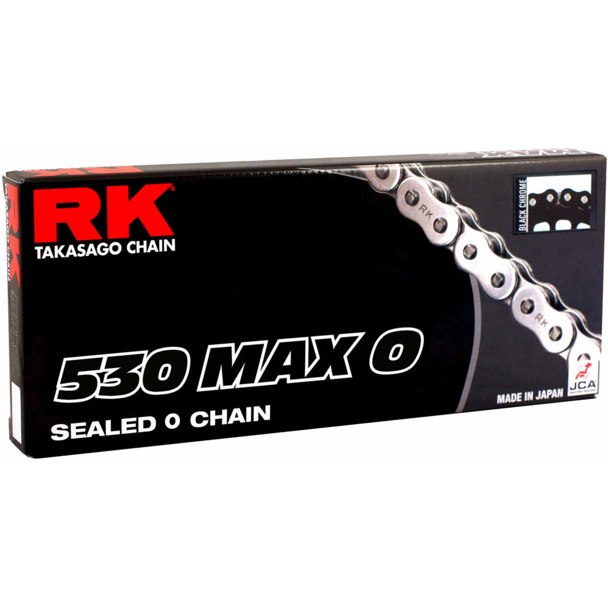 RK 1222-0655 530MAXO-120-BC 530 Max O Chain 530 Max O - Drive Chain - 120 Links - Black/Chrome