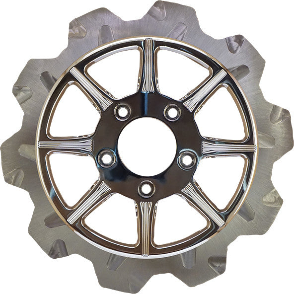 Lyndall Brakes High Carbon Steel Phoenix Rear Rotor Chrome 11.8" - 2004-3003 For Harley Dyna / Electra Glide / Touring / Road Glide 2000-2016