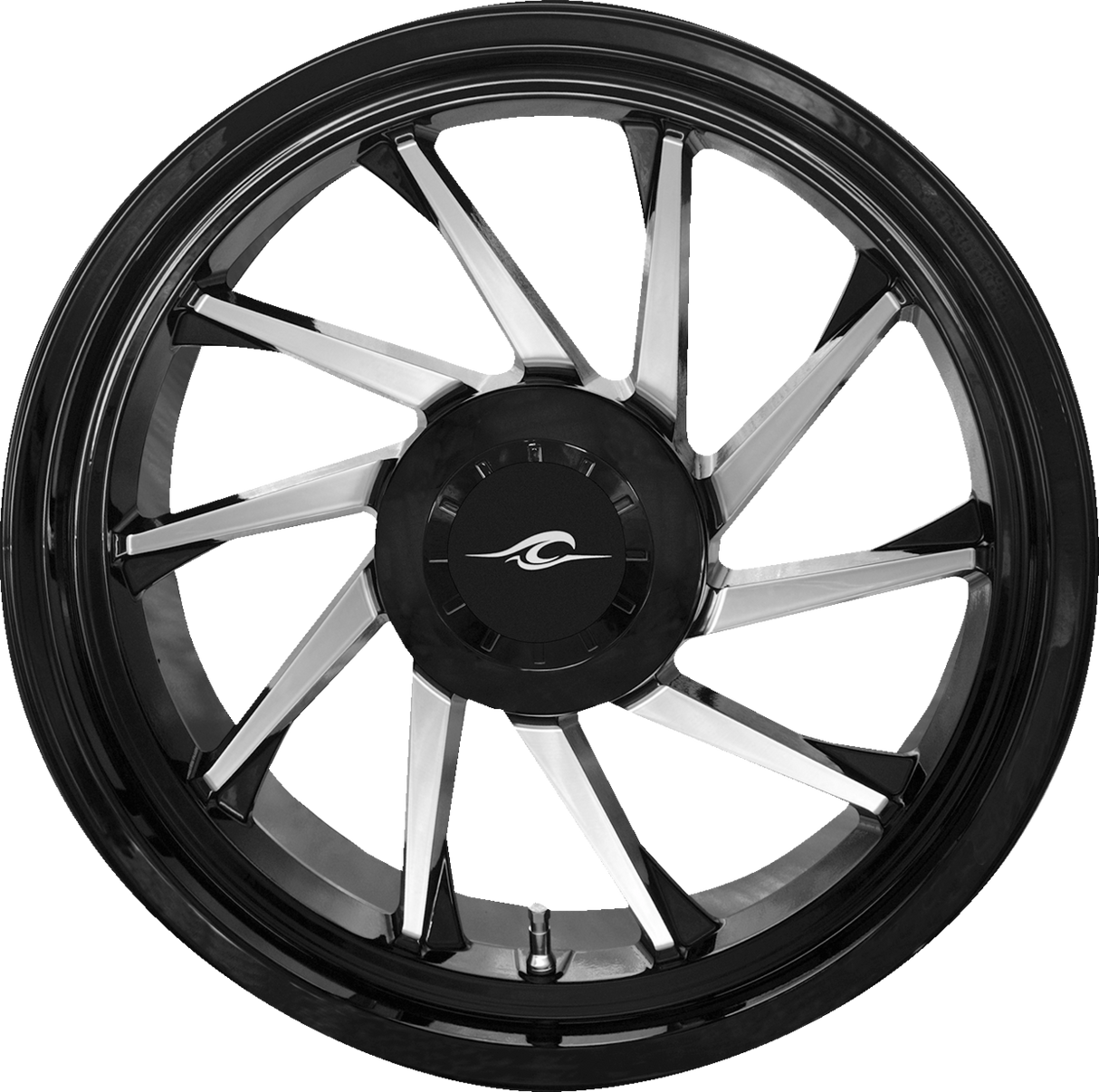 Wheel - Hurricane 3D - Rear Right - Black/Chrome - 18" - Trike - 0202-2230