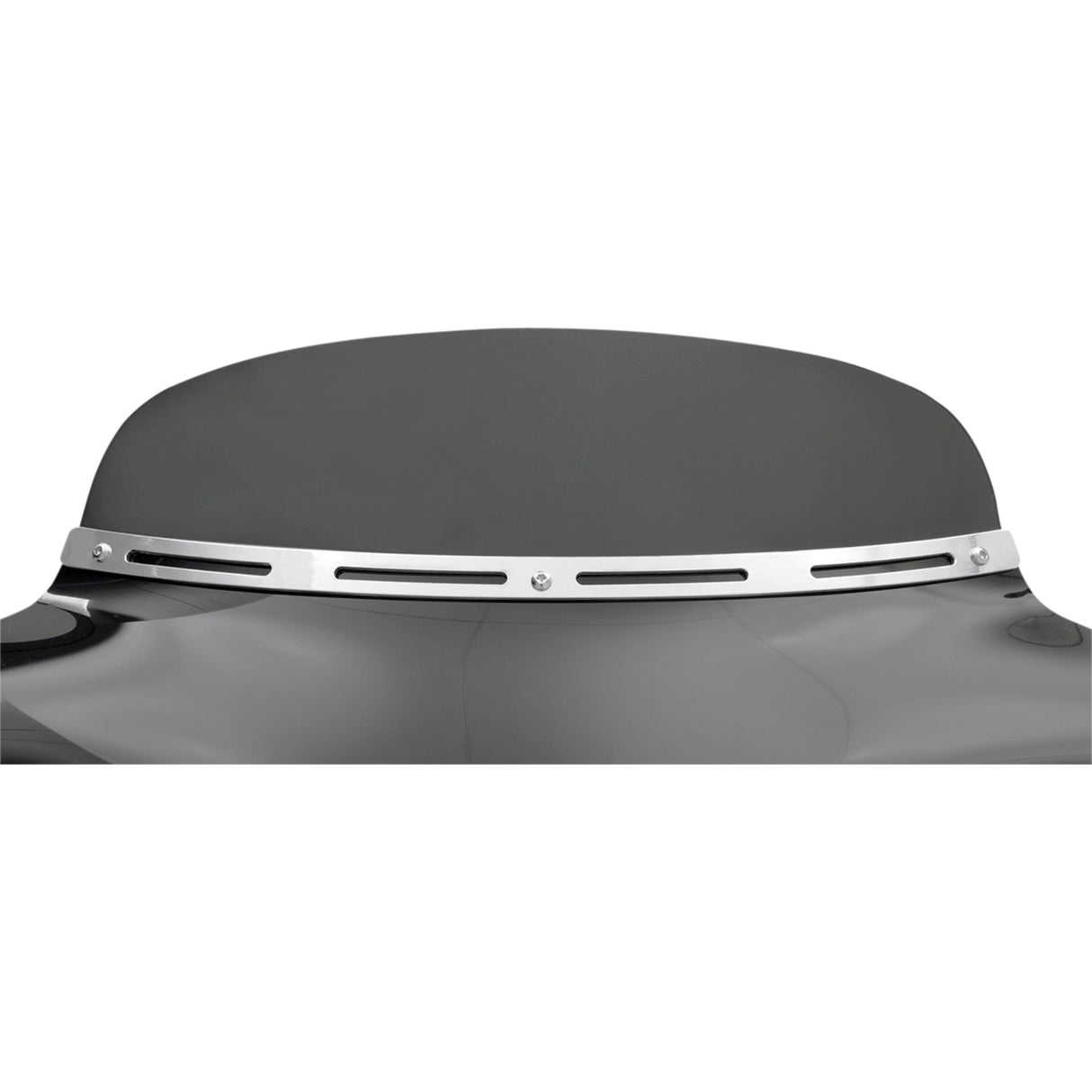 MEMPHIS SHADES 2350-0110 MEM0911 Slotted Stainless Steel Batwing Fairing Trim Fairing Windshield Trim - Stainless Steel - Polished