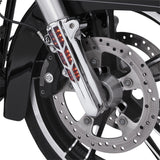 CIRO 0403-0135 43001 Forkini Lower Fork Leg Covers — with LED - Chrome - With LEDs