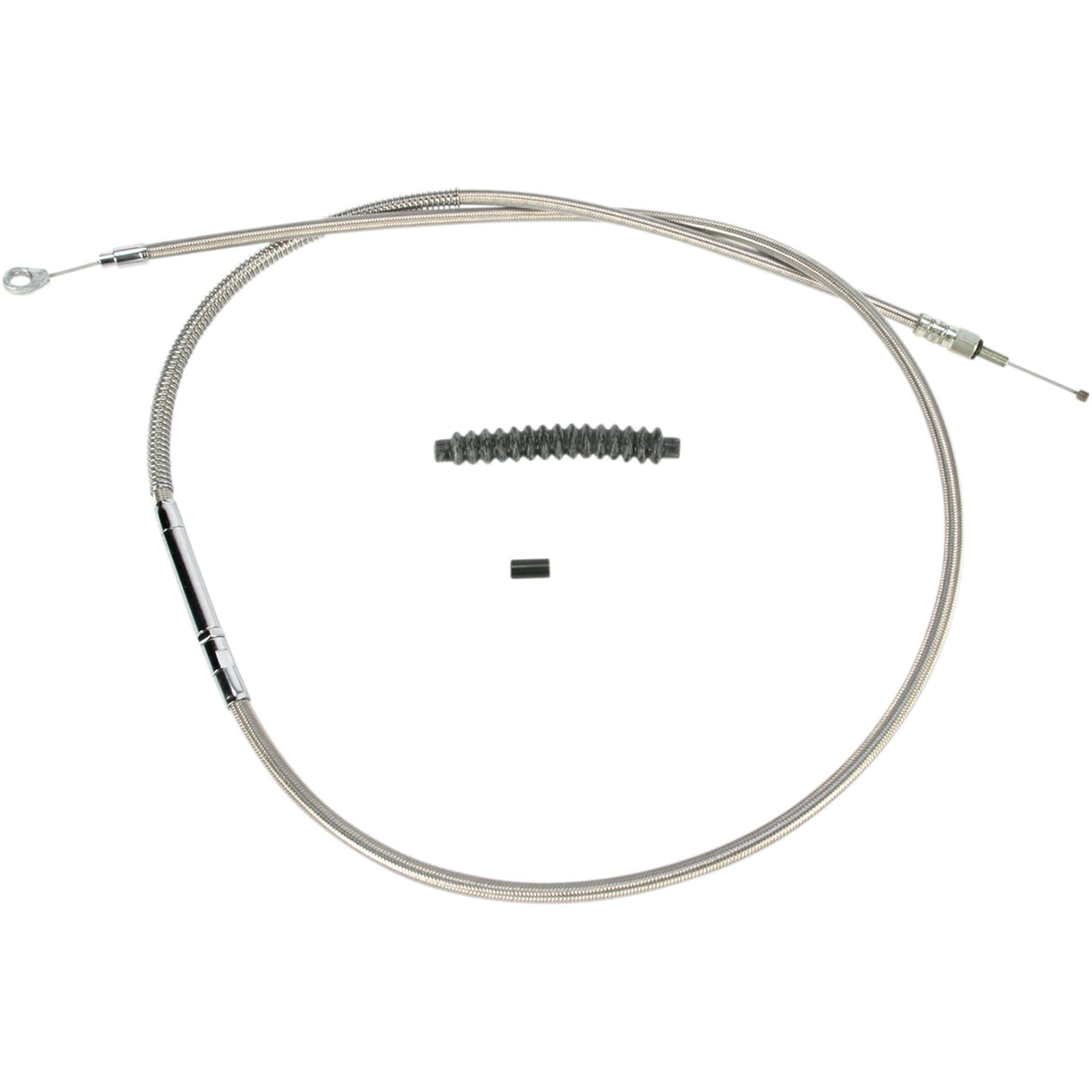 Barnett High-Efficiency Stainless Steel Clutch Cable For Harley-Davidson +8" - 102-30-10005-08 For Harley Touring 1989-2006