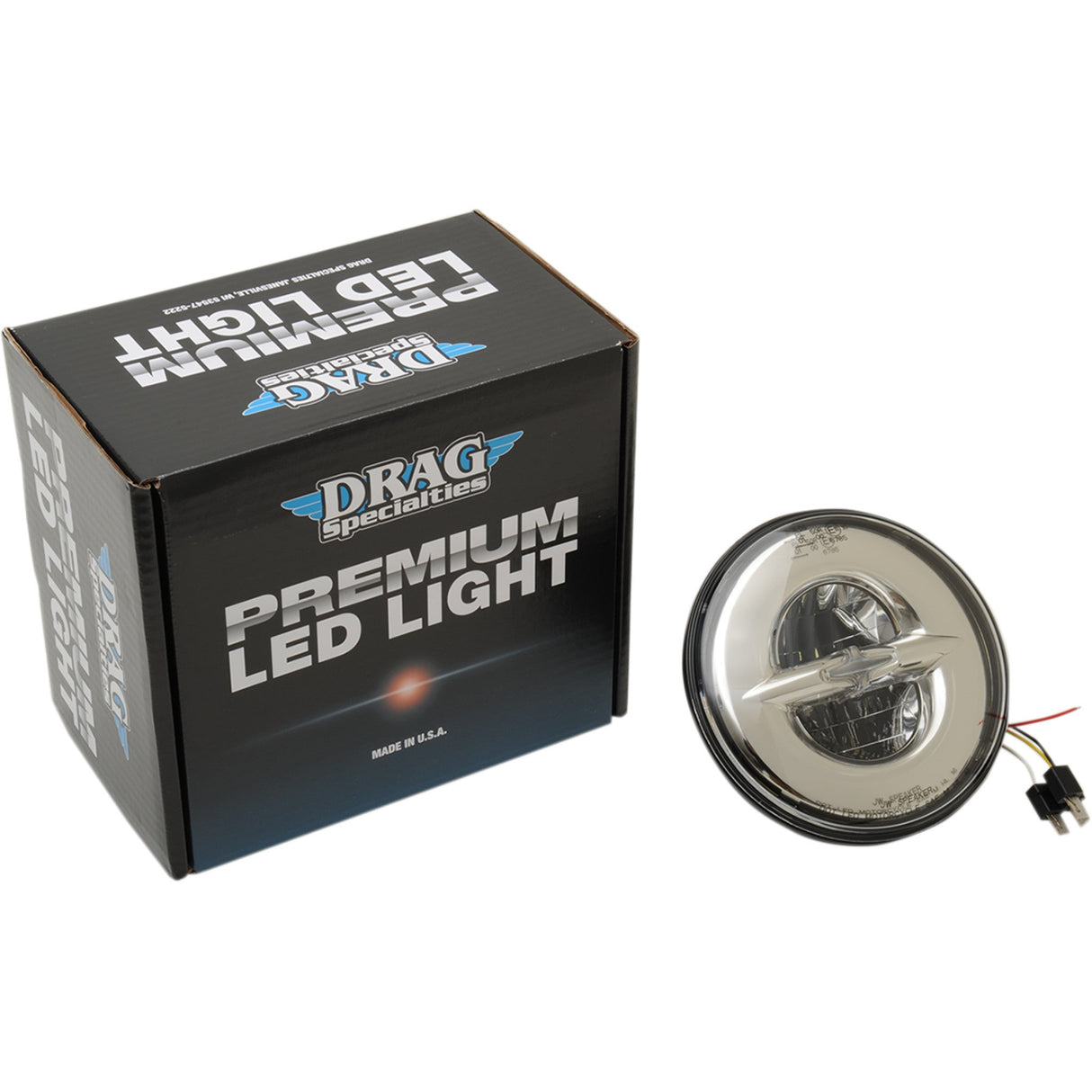 DRAG SPECIALTIES 7" Reflector Style LED Headlamp Reflector-Style Headlight - Chrome