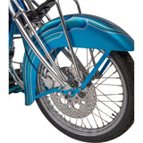 Drag Specialties Polished Stainless Steel Drilled Brake Rotor Front 11.5" For Harley Motorcycles 1984-2000