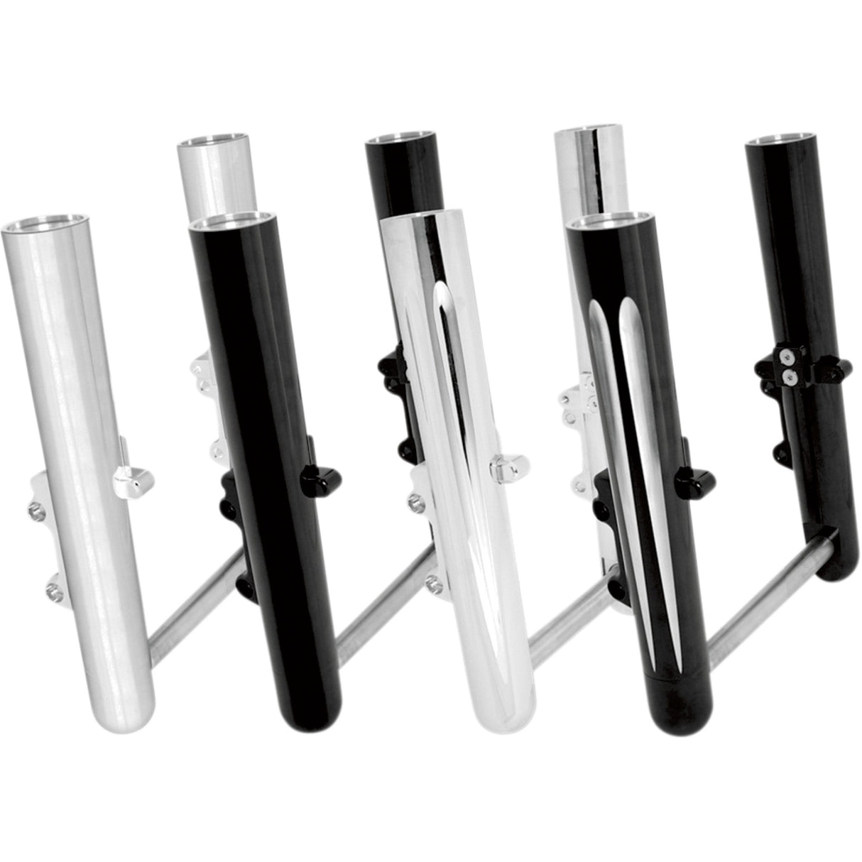 Arlen Ness Dual-Disc Hot Legs Fork Legs Chrome Smooth Dual Disc - 06-500 For Harley Touring 2008-2013